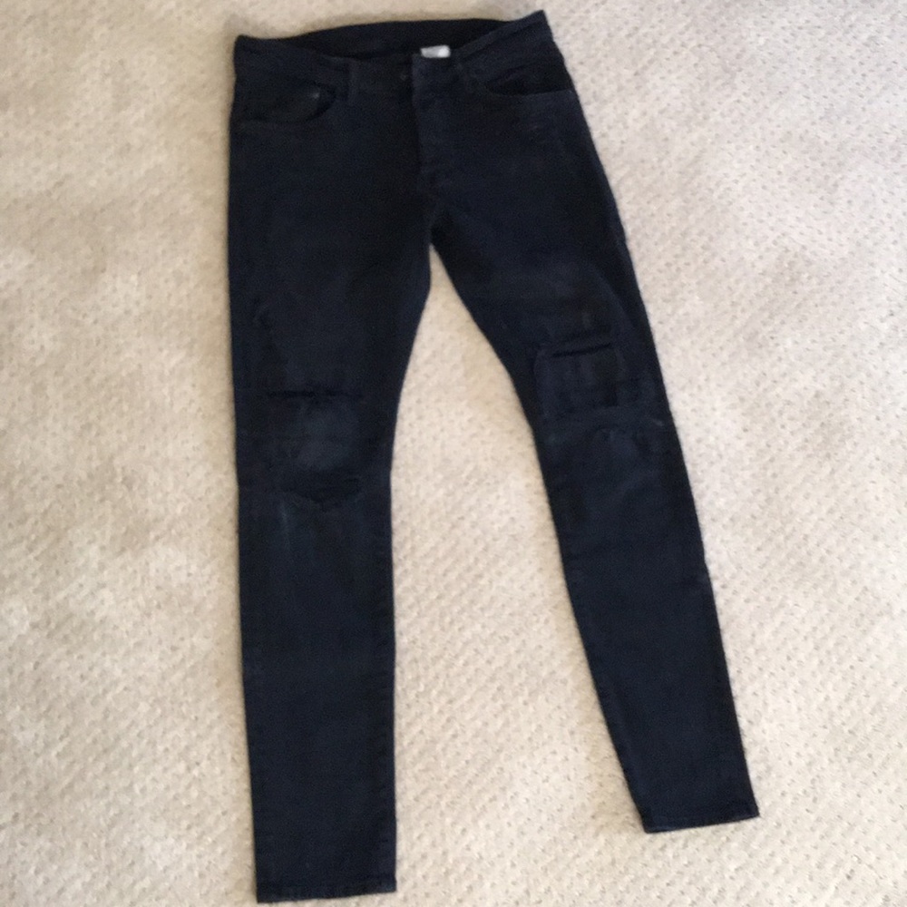 H&M Black Ripped Jeans